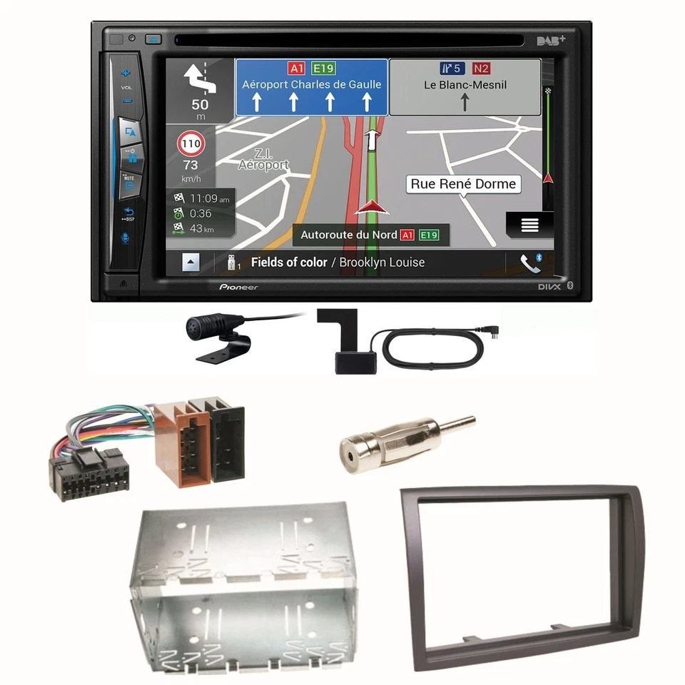 Pioneer AVIC-Z730DAB Navigation DAB+ USB Einbauset für Fiat Ducato Boxer Jumper - Bild 1 von 1