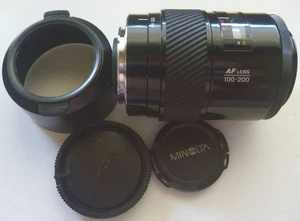 MINOLTA MAXXUM AF ZOOM 100-200mm 1:4.5 Japan Objektiv für Minolta/Sony A Mount. SCHÖN - Bild 1 von 8
