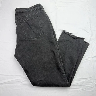 Abercrombie Jeans Ankle Skinny High Rise Curve Love Front Seam Women 18x34 Black - Image 1 of 4