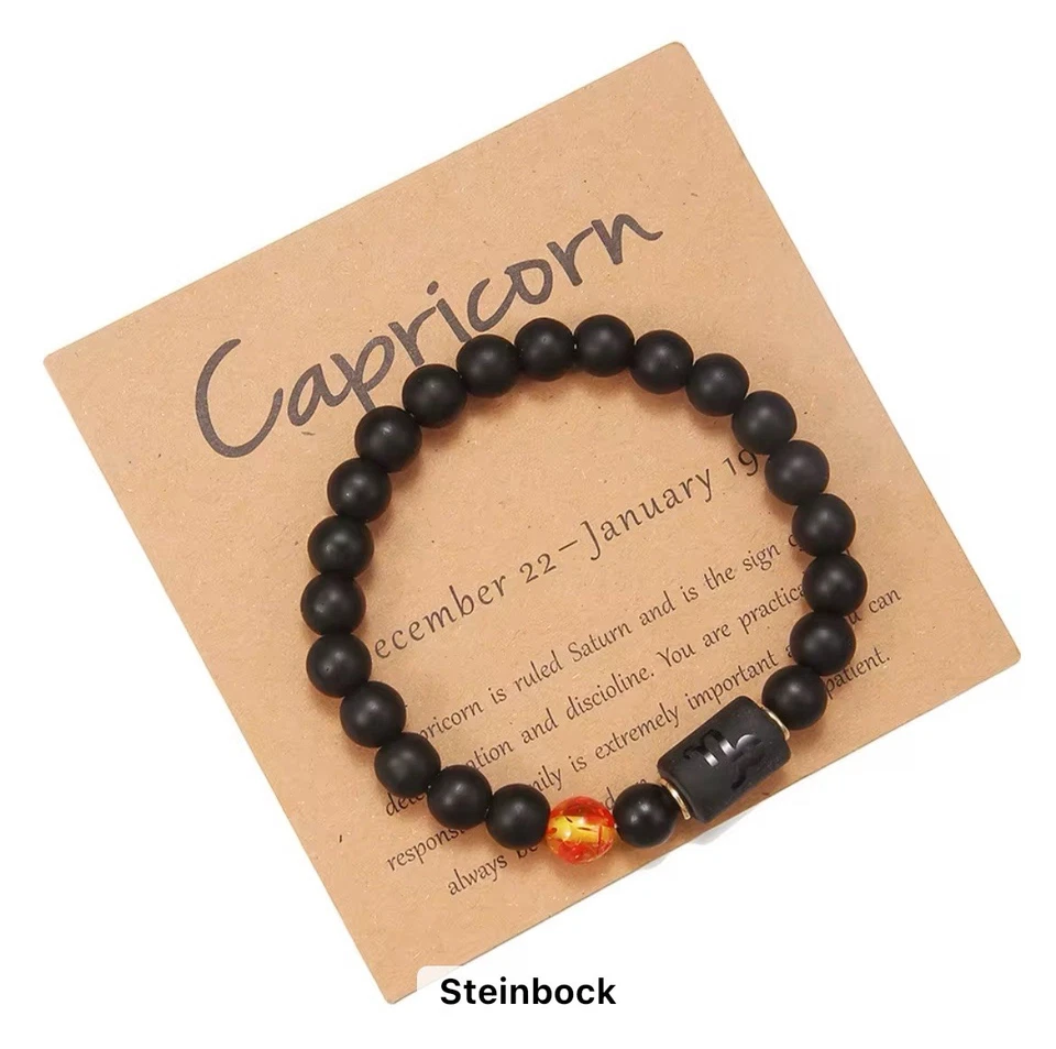 Sternzeichen Steinbock Armband Konstellation Perlen Armband Sternzeichen - Bild 1 von 1