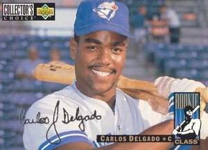 1994 Collector's Choice Baseball Silver Signatures #4 Carlos Delgado