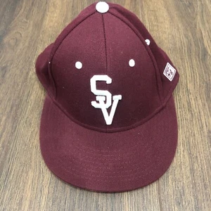 The Game Pro Size Medium SV Spartan Embroidered Logo Flex Hat Cap Maroon - Picture 1 of 9