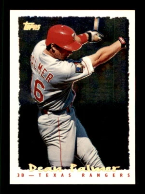 1995 Topps #193 Dean Palmer CyberStats (Spectralight) - Image 1 of 2