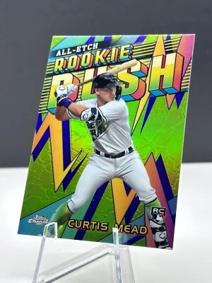 Curtis Mead RC 2024 Topps Chrome All Etch Rookie Rush SP Tampa Bay Rays - Image 1 of 2
