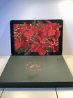 Jason Placemats Large Poinsettia Christmas Placements (2) Boxes of 4 Each