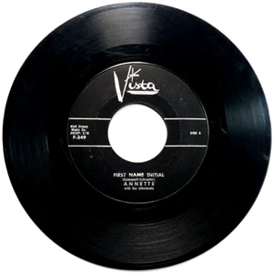 ANNETTE - First Name Initial / My Heart Became of Age - Vinyl 45rpm 1959 Disney - Imagen 1 de 4