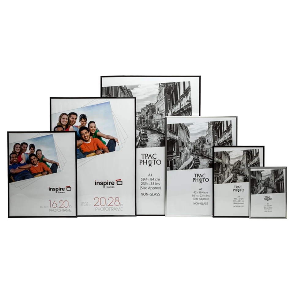 A2 A3 A4 Frames Certificate Frame Poster Frame Photo Frame SILVER GOLD and BLACK