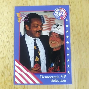 Willie Nelson & Jesse Jackson | 1992 Wild Card Decision 92 Card #31 - Picture 1 of 2