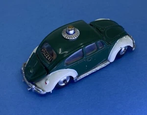 Corgi Toys 492 VOLKSWAGEN EUROPEAN POLICE CAR -1200 SALOON Green/White w Polizei - Picture 1 of 5