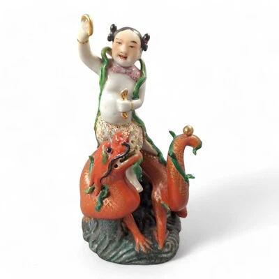Chinese famille-rose figure of Nezha, c.19 th - Image 1 of 4
