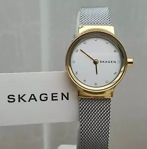 NEW SKAGEN Ladies watch SLIM MESH strap Gemstone RRP£169 Boxed Gift for Her SK17 - Picture 1 of 12