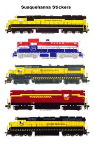 Locomotoras Susquehanna 5 pegatinas individuales Andy Fletcher - Imagen 1 de 1