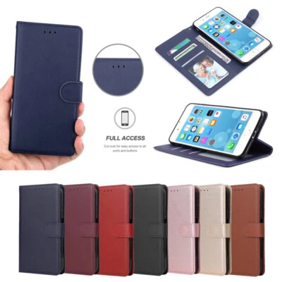 For Huawei P9 P30 P40 Lite Mate 9 10 20 Folio Luxury Leather Walllet Case Cover - Image 1 of 4