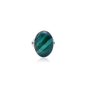natural malachite ring | 925 sterling silver ring | handmade ring boho ring - Picture 1 of 3