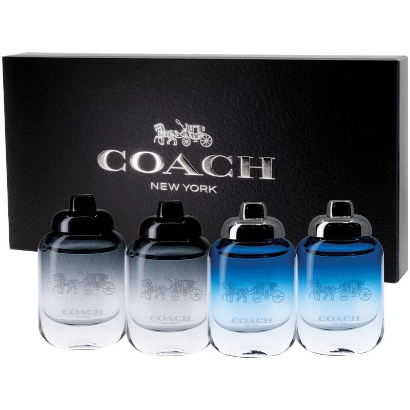 Coach MAN MINI 4-Piece 4.5mL GIFT SET - Men’s Perfume NEW BOXED Fragrance Blue - image 1 of 1