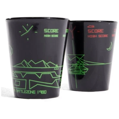 Battlezone 2 Set Lot Shot Glasses First Vitural Reality Tank War Game Brand New - Image 1 of 3