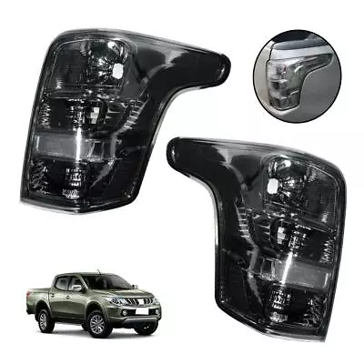 Luces traseras tinte humo negro para Mitsubishi Triton L200 2015+ 4x4 2x2 Foto 1 de 4