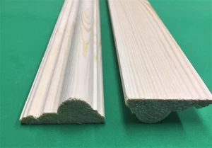 12 Dado Schienenleiste Zierlängen traditionelles Kiefernholz Größe 45*20*1150 mm - Bild 1 von 1