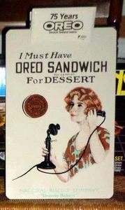 Vintage 1986 Oreo Chocolate Sandwich Advertising Clipboard - Nabisco 75 Years HL - Picture 1 of 4