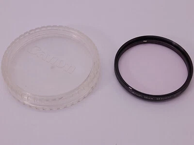 CANON 55MM SKYLIGHT 1X SCREW IN QUALITY METAL FILTER IN ITS CASE MADE IN JAPAN - Image 1 of 4