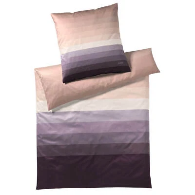 JOOP! Bettwäsche Horizon 4100 1 Rosa Streifen Gestreift Lila Mako Satin - Bild 1 von 4