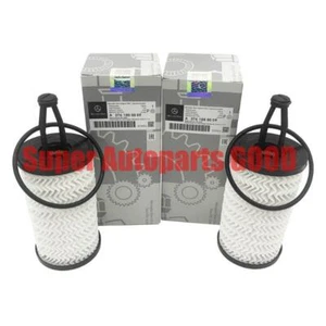 OEM 2x Mercedes Benz C CL CLS E GL GLC GLE GLK ML R S Engine Oil Filter Kit US - Picture 1 of 5