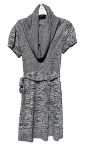 My Michelle Junior Girls Short Sleeve Knit Dress w/Belt Grey Black Size M (16) - Picture 1 of 5