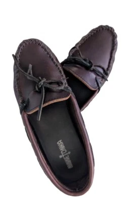 Minnetonka Leather Classic Driving Moccasins Chocolate Brown Sz 8 Nice! - Image 1 of 4