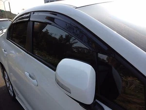 RAIN GUARD WINDOW SHADE VISOR OE Style For HONDA CIVIC 9TH 9 4DR SEDAN - Picture 1 of 3