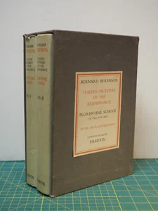 ITALIENISCHE BILDER DER RENAISSANCE: FLORENTINISCHE SCHULE Berenson Phaidon 2v. HCDJ - Bild 1 von 8