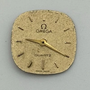 Reloj Pulsera Omega Cuadrado Vintage 16mm Cuadrado Damas Dial + 2 Manecillas Repuestos - Imagen 1 de 8