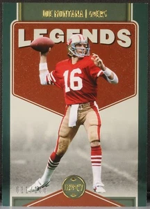 2022 Panini Legacy Football Legends Joe Montana #102 Green 11/100 - Picture 1 of 2