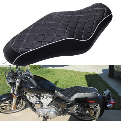 Двухместное сиденье водителя и пассажира для Harley Davidson Sportster XL 883 1200 айрон 883 - Изображение 1 из 4