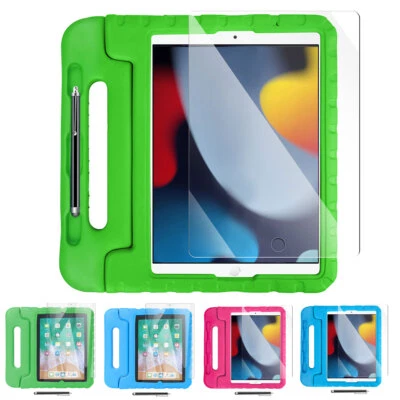 Kids Case For iPad 9th 8th 7th 6th 5th Generation Shockproof Handle Stand Cover - Image 1 of 4