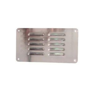 VENTILATION GRILL LOUVRE SILVER 8.86"X4.92" CARAVAN RV MOTORHOME PARTS AIR VENT - Picture 1 of 6