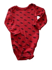 Carter's Baby Junge Einteiler Body rot Elch 24M Druckknopf - Bild 1 von 4