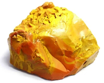 Окрашенный сертифицированный натуральный коричневый и желтый опал 2920 карат необработанный Hurry Up 25S  - Изображение 1 из 4