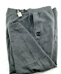New UNDER ARMOUR Coldgear Rival Fleece Size 5XL Gray Men's Sweat Pants MSRP $55 - Picture 1 of 6