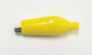 Sato Parts # C-4-S-Y, Clip di Alligatore 27mm con Stivale Giallo 3A @ 30V - Foto 1 di 3