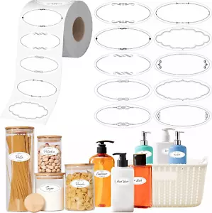 300 PCS Canning Labels, 10 Designs Food Jar Stickers with Perforation Line, Wate - Picture 1 of 12
