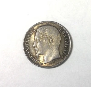 France 1852A 50 Centimes Louis Napolean Bonaparte Choice Scarce Coin KM#793 - Picture 1 of 2