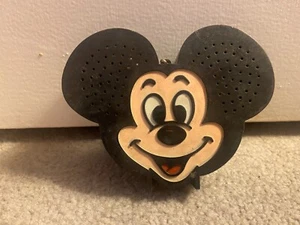 VINTAGE Mickey Mouse Head Face Transistor Radio AM FM NOT WORKING - Picture 1 of 5