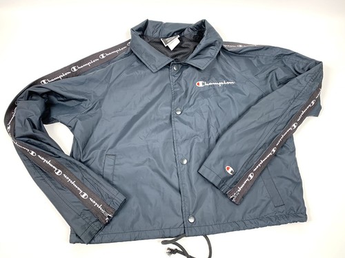 COACH Giacca da allenatore Champion blu crop taglia media