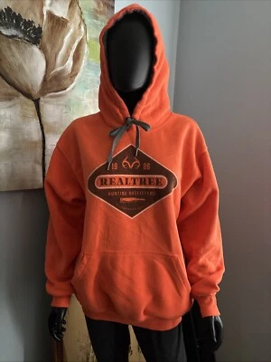 Realtree Outfitters Hunter Orange Hoodie Size Medium - Image 1 of 3