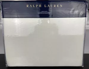 Ralph Lauren Hayes Wool Blend Bed Blanket Cream KING 108" x 90" - Picture 1 of 8