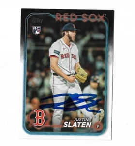 Boston Red Sox JUSTIN SLATEN Signed 2024 Topps Update Card #US178 - Picture 1 of 1