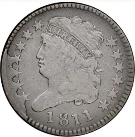 1811 Classic Head Half Cent C-1 Four Star Break NGC F12 Condition Rarity (R5+) Cover