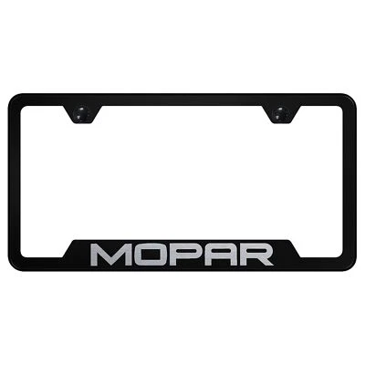 Mopar Laser Etched Logo Cut-Out License Plate Frame - Image 1 of 3