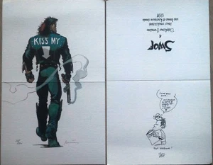 MARINI & ZEP - KISS MY & SWOF - Ex-Libris carte de voeux - Foto 1 di 1