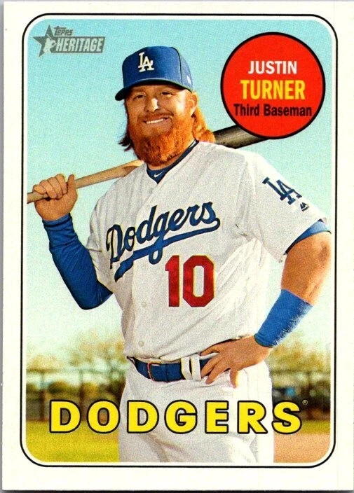 2018 Topps Heritage - Justin Turner #312 - Image 1 of 1